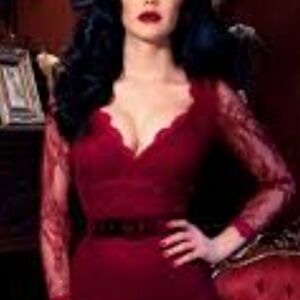 Elegant Lace Burgundy Top